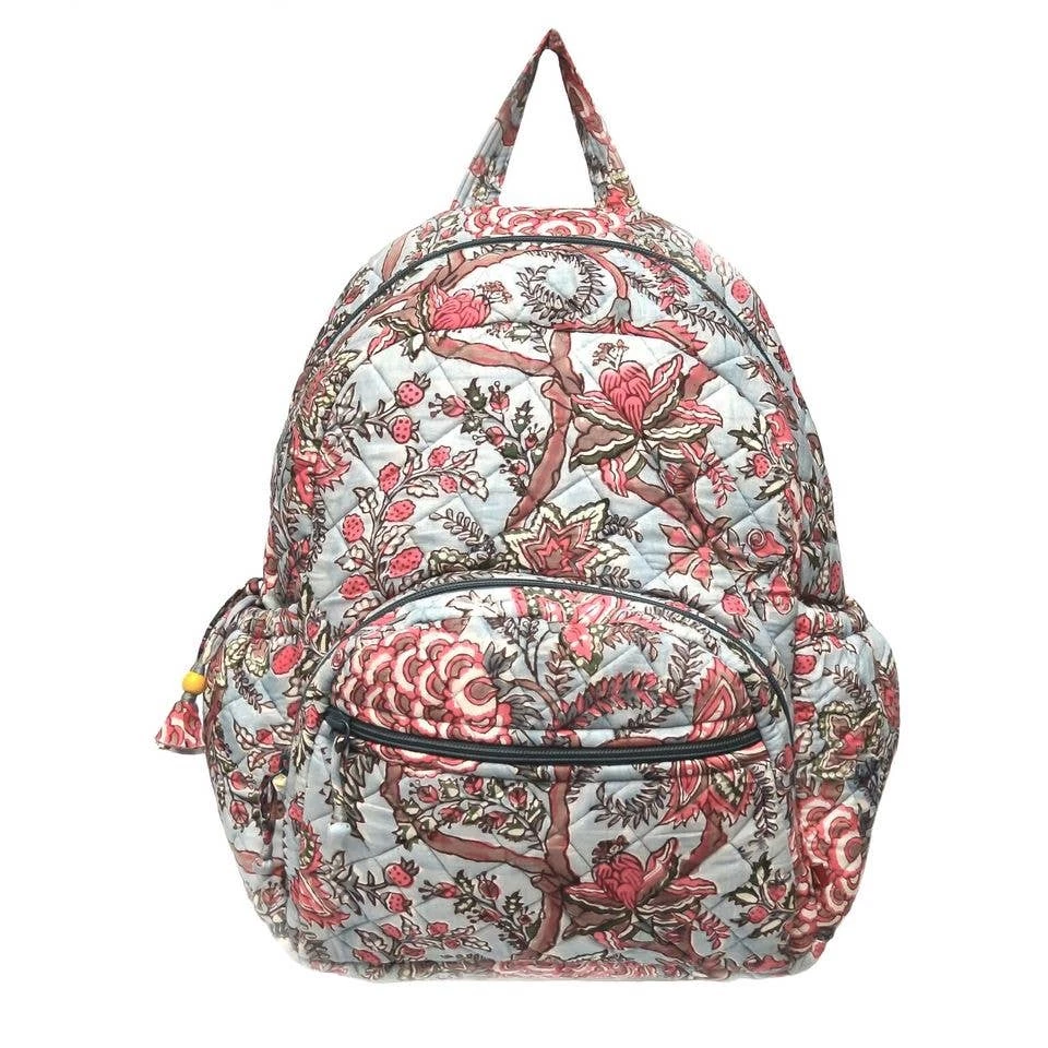 Anju Bag: Botanical Blue Backpack 3 Anju Bag: Botanical Blue Backpack