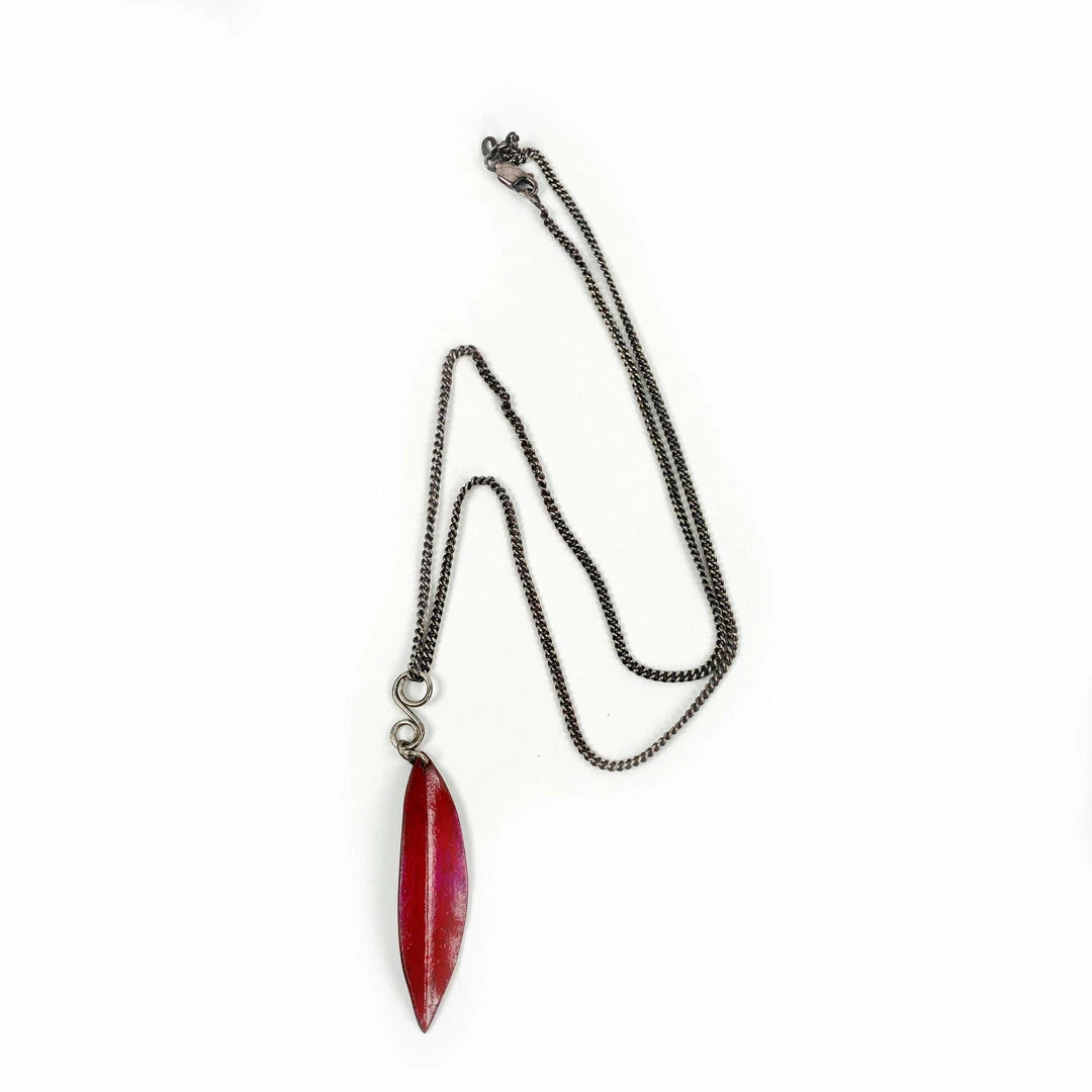 Berkshire Creations Necklace: Prismacolor Leaf Jewelry 3 Berkshire Creations Necklace: Prismacolor Leaf Jewelry