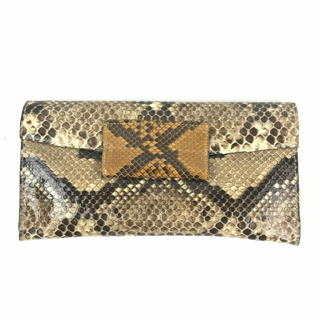 Bags Beth Levine Bag: Python Envelope 4 Bags Beth Levine Bag: Python Envelope