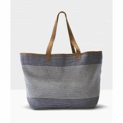 Boon Supply Bag: Navy Pinstripe Tote
