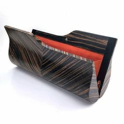 BowensBergeron Bag: Sophisticate Zebra Wood Clutch