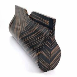 BowensBergeron Bag: Sophisticate Zebra Wood Clutch