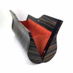 BowensBergeron Bag: Sophisticate Zebra Wood Clutch