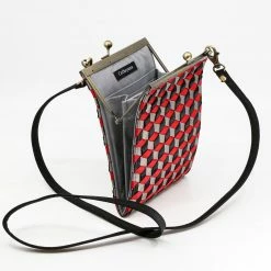 Cathayana Bag: Geometric Woven Ribbon