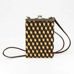Cathayana Bag: Geometric Woven Ribbon