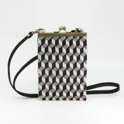 Cathayana Bag: Geometric Woven Ribbon