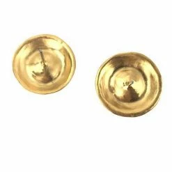 Chee-Me-No Earrings: Crushed Gemstone Posts