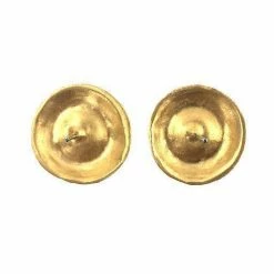 Chee-Me-No Earrings: Crushed Gemstone Posts