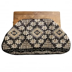 Chloe & Lex Bag: Clutch With Wooden Handle