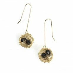 Jewelry Cottler Fox Earrings: Gold Basket