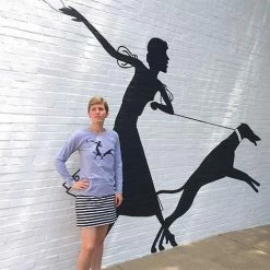 ESSE Purse Museum ESSE Mural Long Sleeve Gray T-Shirt ESSEWARE