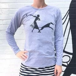 ESSE Purse Museum ESSE Mural Long Sleeve Gray T-Shirt ESSEWARE