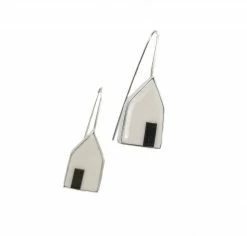 Jewelry Eldreth Pottery Earrings: Open Door House