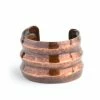 Jewelry Fair Anita Bracelet: Ribbed Copper Cuff