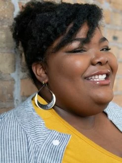 Fair Anita Earrings: Crescent Loop