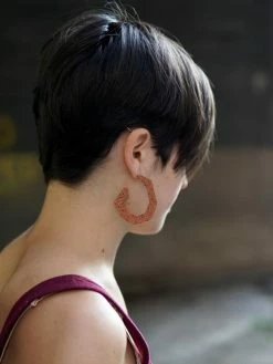 Jewelry Fair Anita Earrings: Deconstructed Hoop