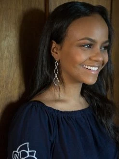 Fair Anita Earrings: Diamond Drop