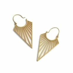 Fair Anita Earrings: Geometric Triangle Hoops Jewelry