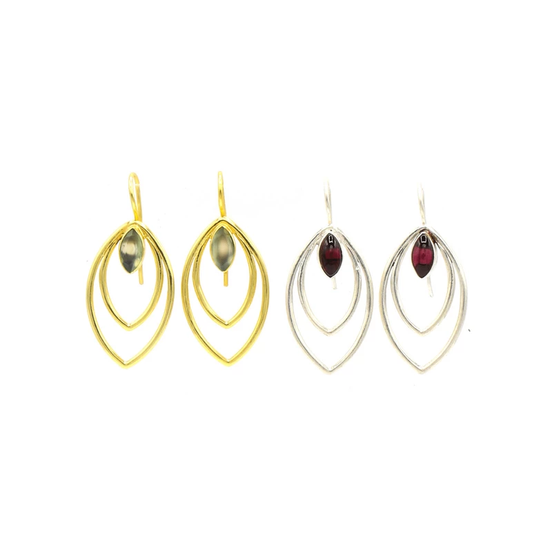 Jewelry Fair Anita Earrings: Leaf Drop 3 Jewelry Fair Anita Earrings: Leaf Drop
