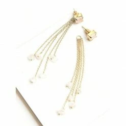 Jewelry Fair Anita Earrings: Rose Quartz Ear Jackets