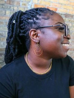 Fair Anita Earrings: Rubi Sparkle Teardrop