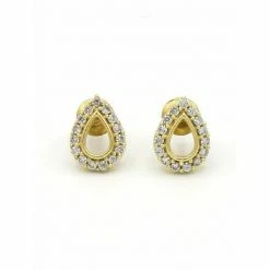 Fair Anita Earrings: Sparkle Teardrop Stud