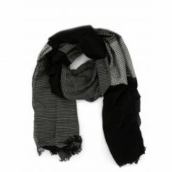 Extras Fair Anita Scarf: Black Patterned