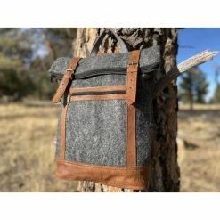 Bags Fibres Of Life Bag: Felt/Leather Backpack