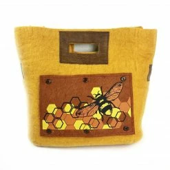 Fibres Of Life Bag: Felt Tote Bags