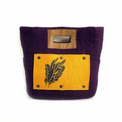 Fibres Of Life Bag: Felt Tote Bags