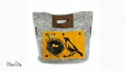 Fibres Of Life Bag: Felt Tote Bags