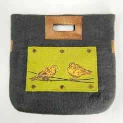 Fibres Of Life Bag: Felt Tote Bags