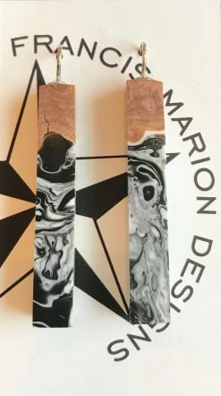 Francis Marion Designs Jewelry Francis Marion Wood & Resin Earrings 21 Francis Marion Designs Jewelry Francis Marion Wood & Resin Earrings