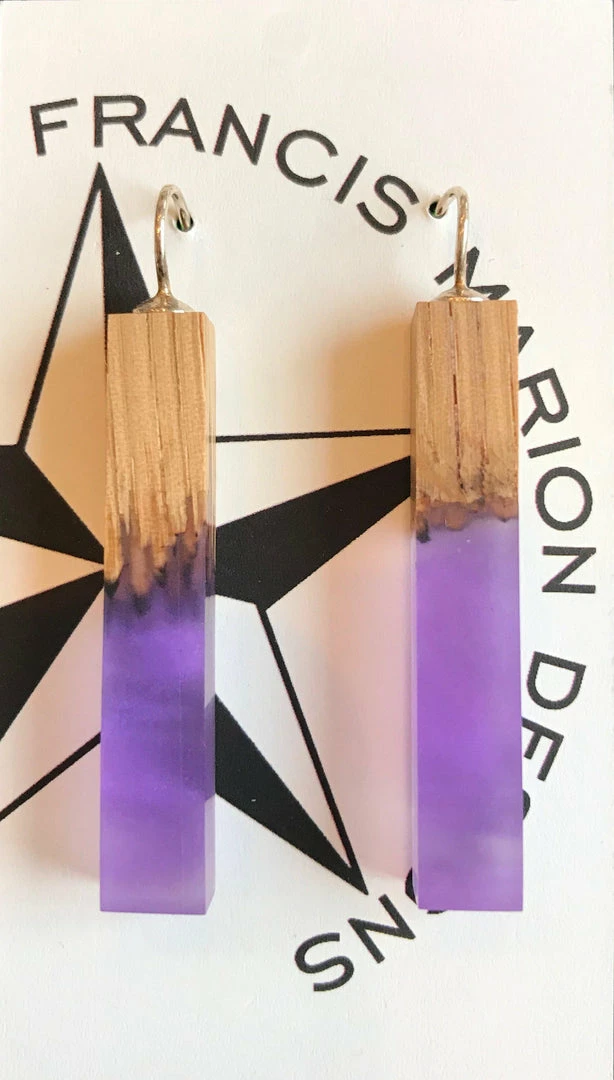 Francis Marion Designs Jewelry Francis Marion Wood & Resin Earrings 10 Francis Marion Designs Jewelry Francis Marion Wood & Resin Earrings