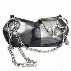 Heather Hambrecht Patent Clutchlette: Aubergine