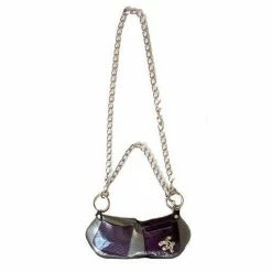 ESSE Elegant Store 29 Heather Hambrecht Patent Clutchlette: Aubergine