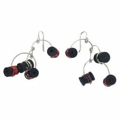 Hsu Studios Button Mobile Dangles: Red Jewelry