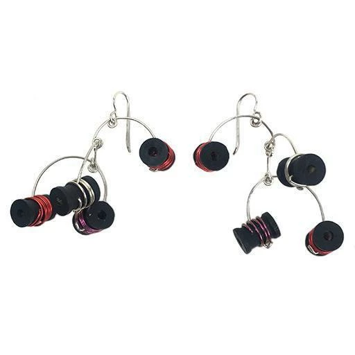 Hsu Studios Button Mobile Dangles: Red Jewelry 3 Hsu Studios Button Mobile Dangles: Red Jewelry