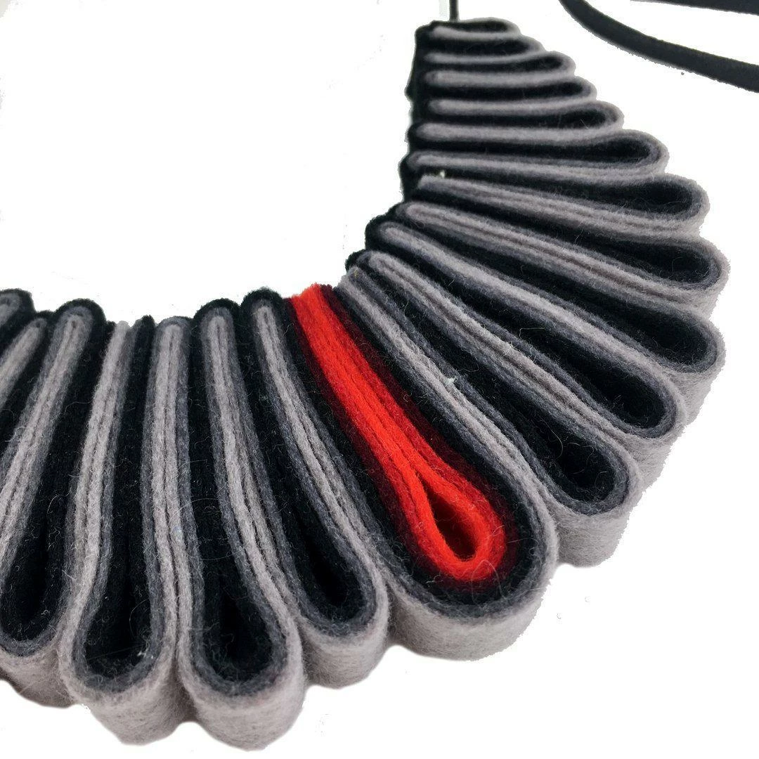 Jewelry IS Felt Ribbon Neckpiece 4 Jewelry IS Felt Ribbon Neckpiece