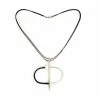 Inteplei Necklace: B & W Oval W/Pearl Jewelry
