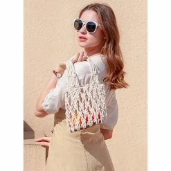 Jen & Co.: Colbie Macrame Mini Bucket Bag Collections