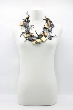 Jianhui London Jianhui Necklace: Double Squares And Coins Collections