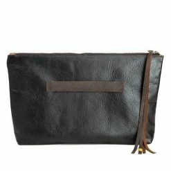 Jo Banker Clutch: Espresso Black