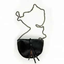 Jo Wire Saddle Crossbody: Espresso Black Bags