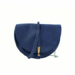 Jo Wire Saddle Crossbody: Navy