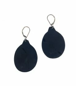 Jewelry Julie Shaw Circle Earrings: Black/Red