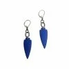 Jewelry Julie Shaw Small Shield Earrings: Blue