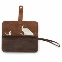 Keecie Wallet: Top Secret, Distressed Dark Brown