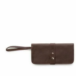 Keecie Wallet: Top Secret, Distressed Dark Brown