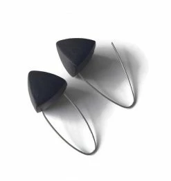 Keith Lewis Earrings: Pyramid Dangles Jewelry